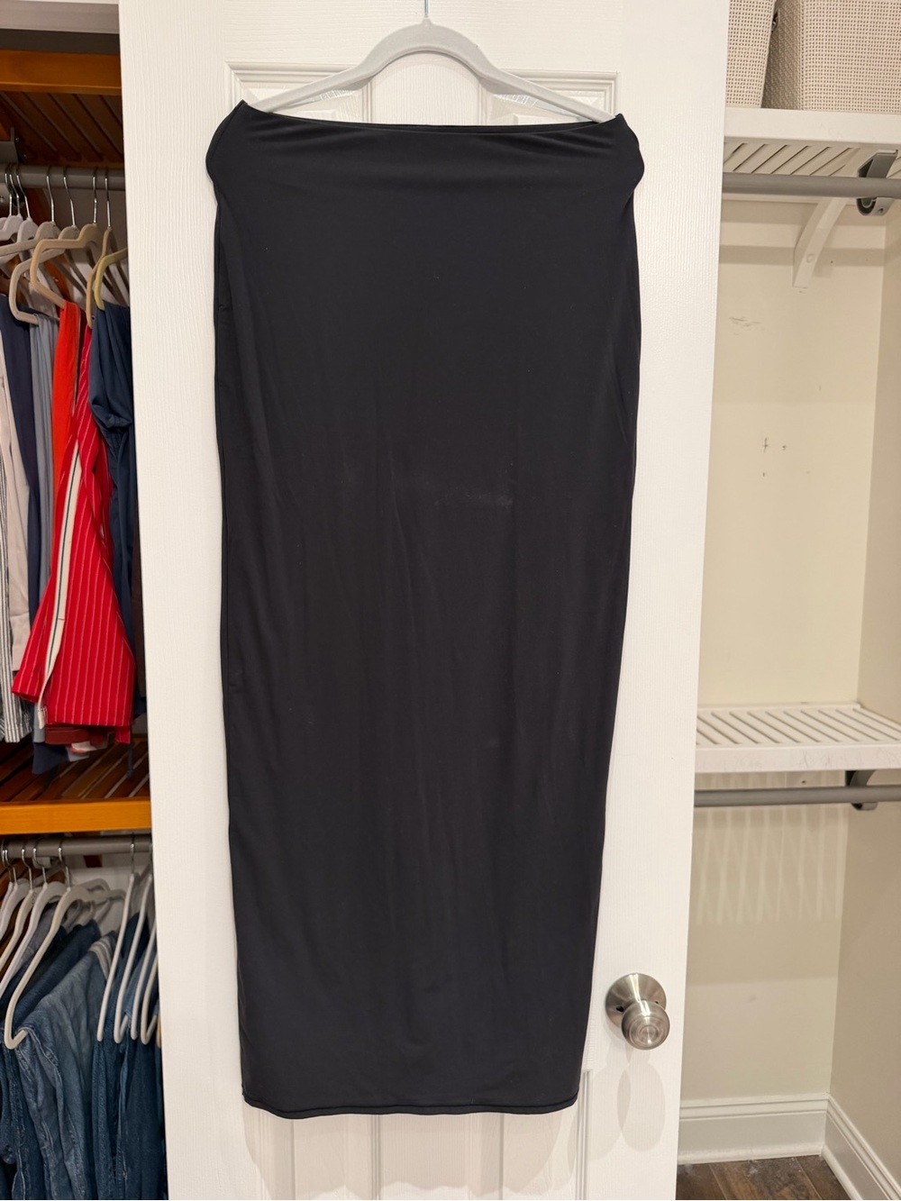 Skims fits everybody onyx Black Tube Midi Skirt - Women